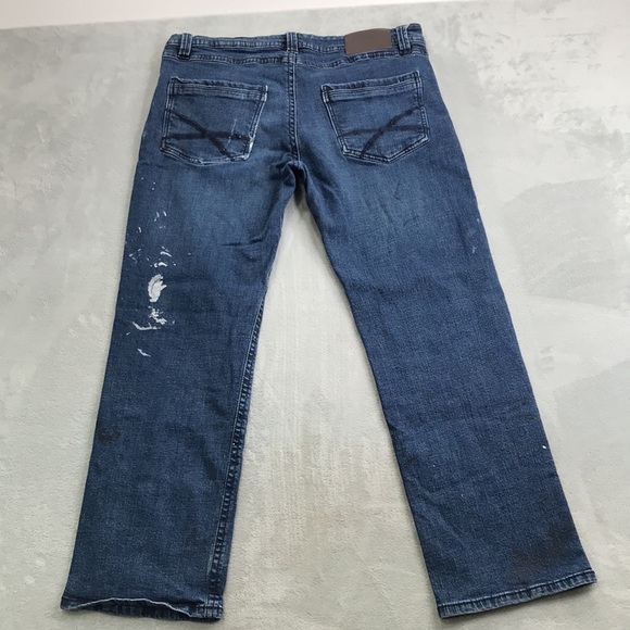 TX Axel Men's Striaght Jeans Paint Splattered  Size 36 X 30 - Picture 6 of 12